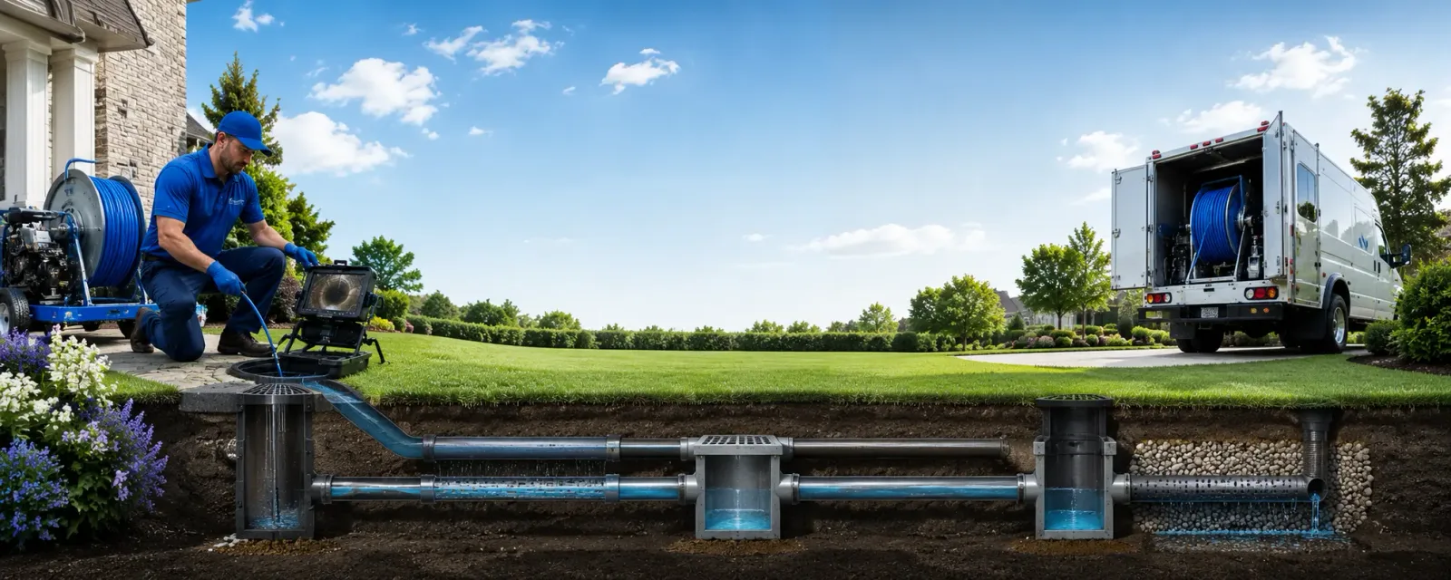 Outdoor drain cleaning information for Sabine, WV